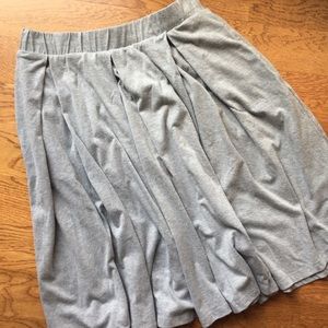 Solid Grey LulaRoe Madison Skirt with Pockets